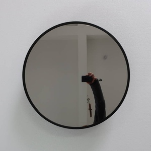 Vòng kim loại màu đen khung tường gương với kệ cho phòng khách phòng ngủ phòng tắm sang trọng Gương Kệ trang trí nội thất - Product Image 3