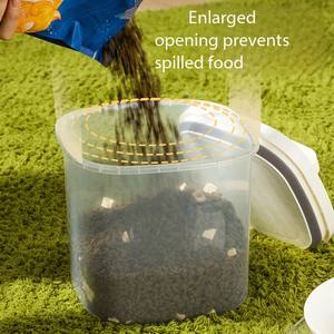 Contenedor de Alimentos para Mascotas ANYA con Tapa Sellada, Dispensador Hermético para Almacenamiento de Granos, para Perros y Gatos, Conserva la Comida Seca Fresca, 5.6L 11.2L - Product Image 2