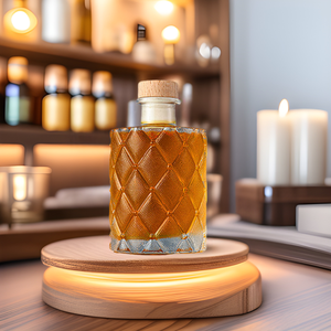 Bouteilles en verre transparent gaufré <span class=keywords><strong>de</strong></span> 50 ml, 100 ml, 120 ml, 150 ml, 200 ml avec bouchon en liège pour spiritueux, whisky, vodka – Vente en gros - Product Image 2