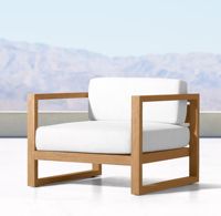 Ensemble de canapés de jardin en teck imperméable de luxe pour l'extérieur, mobilier de jardin pour villa, ensemble de canapés modernes pour hôtel-resort en plein air