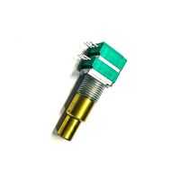 Potentiomètre double à axe métallique Terwin 9 mm RK097 500K A10K B10K Potentiomètre à axe concentrique double