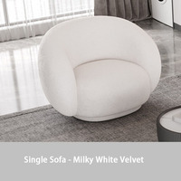 Vente directe d'usine, canapé simple minimaliste, style incurvé pour salon et balcon, canapé relaxant