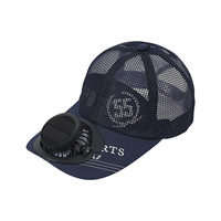 Chapeaux de camionneur solaire USB à double puissance Ventilateur rechargeable Casquette en maille d'été pour adulte pour le refroidissement de la protection solaire en plein air