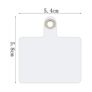 Clip de lien de corde suspendu de téléphone portable Ultra robuste en PVC Transparent avec pièce de fixation de Patch d'évent en métal Patch Anti-<span class=keywords><strong>perte</strong></span> - Product Image 3
