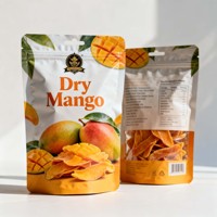Op maat bedrukte staande pouch voor gedroogde mango's, veilige snackverpakking voor suiker en chips