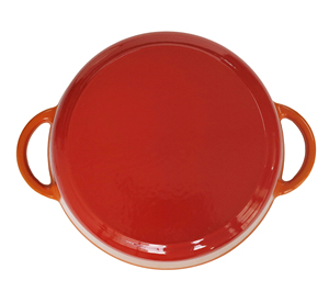 <span class=keywords><strong>Cocotte</strong></span> <span class=keywords><strong>en</strong></span> <span class=keywords><strong>fonte</strong></span> émaillée avec couvercle à cercles concentriques pour conserver efficacement les jus et l'humidité - Product Image 5