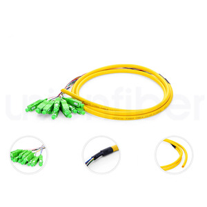 Conector de Fibra Óptica OEM de 12 Colores, LC SC ST FC PC UPC <span class=keywords><strong>APC</strong></span> 0.9mm G652D G657A1 SM MM 12 Núcleos para Equipos de Red FTTH - Product Image 1