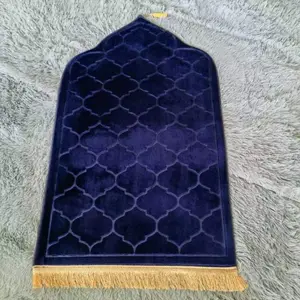 Alfombra de oración musulmana de alta calidad, alfombrillas de oración islámica, Regalos perfectos de Ramadán, alfombra de oración antideslizante turca