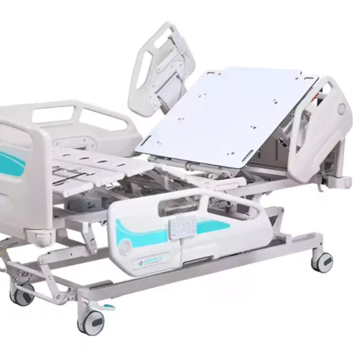 Hi-Lo Verstelbaar Bed Voor Medische Patiënten 3 Functie Icu Elektrisch Ziekenhuisbed Met Matras
