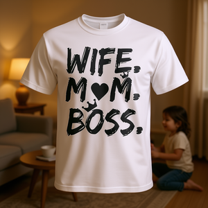 Camiseta Wife Mom Boss, regalo del día de la madre para mujeres - Product Image 3