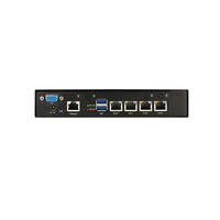 Pare-feu AISTONE avec ventilateur, logo personnalisé gratuit, processeur quadricœur J1900, appliance pare-feu Linux Ubuntu, 4 cartes réseau, routeur domestique 1GbE