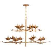 Américain Moderne Rond Salon Plâtre Fleur Bougie Lustre Blanc Doré Maison Hôtel Chambre à coucher Salle à manger Lampe suspendue