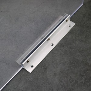 Soportes de Fijación para Estantes Extensibles de Vidrio Tipo F, de Aleación de Aluminio Negro, de 30 mm a 2 m - Product Image 3