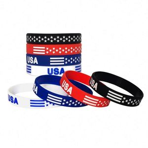Bracelets en silicone élastiques pour poignet, bracelets de vote en caoutchouc imprimés, bracelets en silicone personnalisés avec logo - Product Image 5