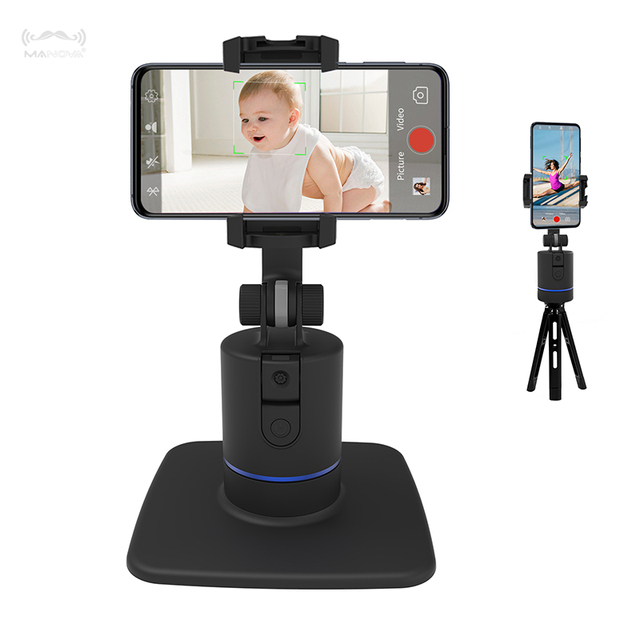 360 Rotation Auto Face Tracking Smartphone Gimbal Selfie Stick Portable Auto Shooting Stabilizer Holder