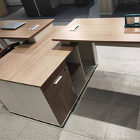Moderno cubicolo scrivania da ufficio mobili Workstation legno capo Executive gestione modulare scrivania da ufficio con armadio