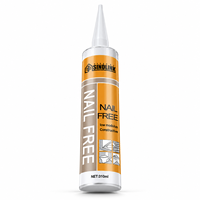 Perekat Tanpa Paku 300ml Lem Sealant Konstruksi Silikon untuk Pemasangan Kayu, Logam, PVC, Keramik, dan Pekerjaan Kayu