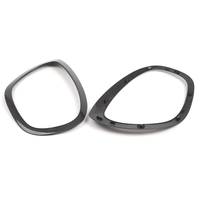 2Pcs Phare Bezel Set Chrome/Carbone pour 2017-2023 Mini Cooper Countryman Côté Gauche et Droit 51137388117 51137388118
