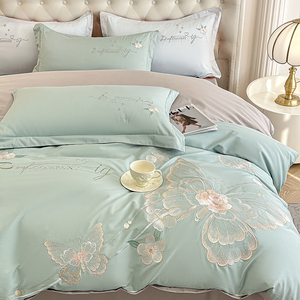 Longo-grampo algodão bordado High-end Gift <span class=keywords><strong>Box</strong></span> Conjunto de quatro peças Conjunto de cama - Product Image 4