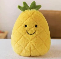 Juguetes de Peluche Súper Suaves de la Nueva Serie de Frutas al por Mayor: Piña, Fresa, Sandía, Muñecos para Lanzar en Bodas, ODM, PP, Alivio del Estrés