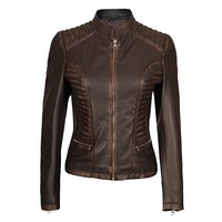 Baseball en peau de mouton volant Patchwork camionneur été Faux Premium fit Rexine fait hauts uniques veste de moto en cuir