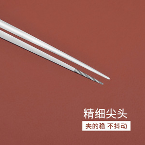 Stainless steel ear-cleaning tweezers, ear-picking and ear-removing <b>tools</b>, gun-shaped toothed curved tweezers, earwax clips, - Product Image 4