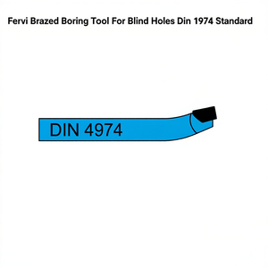 Outil de perçage brasé Fervi pour trous aveugles, norme DIN 4974 - Product Image 2