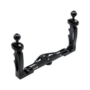 Support de plateau de poignée de caméra sous-marine Support de stabilisateur de poche vidéo en alliage d'aluminium à double poignée - Product Image 5