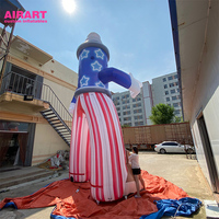 Figurines géantes gonflables publicitaires pour pulvérisation de peinture, personnages de dessins animés pour l'extérieur