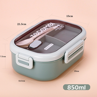 Preciosa Lonchera Térmica con Tapa de PP, Juego de Loncheras Bento Herméticas para Niños, para la Escuela