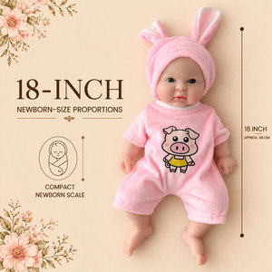BAkwbwBY Poupée Reborn 12 Pouces Silicone Intégral Caucasienne Bébé Nouveau-Né Réaliste Collection OEM ODM Grossiste Fournisseur - Product Image 5