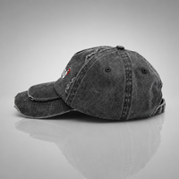 Topi Baseball Unisex Vintage Katun Adjustable Model Dad Hat, Gaya Old School Distressed, Cocok untuk Olahraga