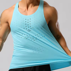 Chaleco Deportivo Atlético Sin Costuras, Ligero, de Secado Rápido, con Cintas Adhesivas, Malla Deportiva, Corte Láser, para Gimnasio, Trail Running, Maratón - Product Image 2