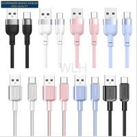 Câbles de données imprimés sur mesure Micro Type C Light pour Android pour iPhone Câble de données pour téléphone Charge rapide