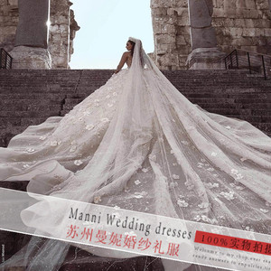 Vestido de novia africano de encaje con mangas largas para novias, venta al por mayor, novedad 2023, para comercio transfronterizo en AliExpress. - Product Image 2