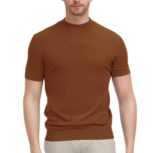 เสื้อสเวตเตอร์แขนสั้นลำลองสำหรับผู้ชาย ผลิตจากผ้าฝ้ายผสม ทรงหลวม น้ำหนักเบา ใส่สบายเหมาะกับฤดูร้อน - Product Image 6