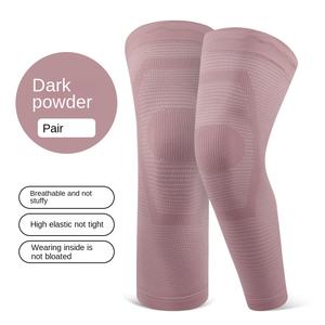 Genouillères pour adultes toutes saisons, fines, chaudes, anti-froid, antidérapantes, avec protection complète, en nylon - Product Image 6