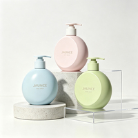 Flacon pompe à émulsion en forme de boule avec bouchon à vis en plastique PET 250 ml pour sérum et crème pour le visage