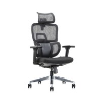 Dossier et appui-tête réglables en hauteur avec mécanisme de commande à fil inclinable chaise en maille de bureau de haute qualité