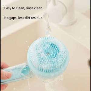 Sikat mandi anjing 2 in 1 baru 2025 dengan Dispenser sampo bawaan untuk perawatan anjing mandi untuk Pancuran kucing anjing berbulu panjang pendek - Product Image 6