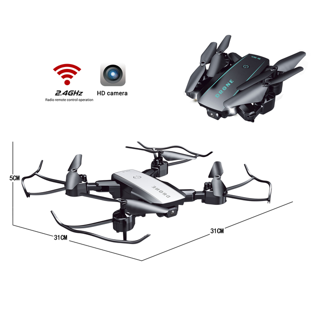 YC99-48C Electronic Image Stabilization 4K Single Camera HD Fixed High RC Aircraft Long Endurance Quadcopter UFO Foldable Drone