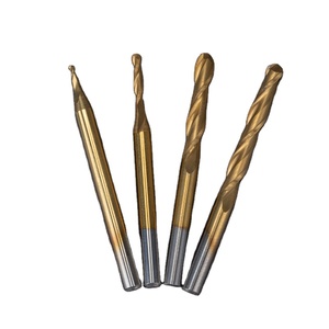 HUHAO frese per legno metallo punta per <span class=keywords><strong>router</strong></span> carburo rivestito in titanio 2 flauti naso a sfera fresa 3613 - Product Image 1