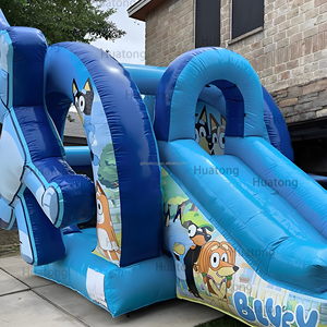 Huatong hupfburg B luey thương mại <span class=keywords><strong>Inflatable</strong></span> thư bị trả lại Nhà trượt Combo trẻ em Trampoline Dog ngoài trời nhảy lâu đài cho Đảng - Product Image 5