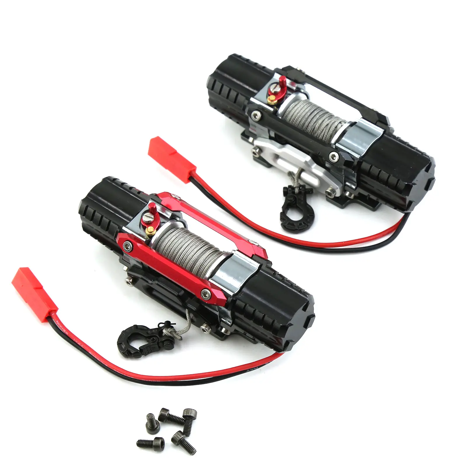 1/10 simulation climbing vehicle double winch metal electric winch TRX-4 SCX10 90046 D90 W92