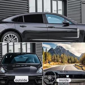 Custom Size PET Static Cling finestrino auto oscurante rullino lucido protezione Privacy Nano ceramica pellicola isolante per finestra solare - Product Image 4