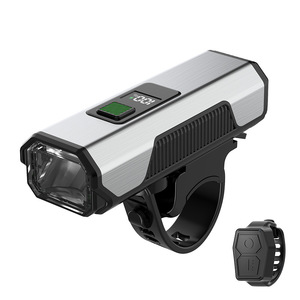 Luz Delantera para Bicicleta LED de 10W, Alimentada por Batería, Doble Haz, Luz Nocturna con Pantalla y Control Remoto - Product Image 1