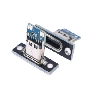 <span class=keywords><strong>USB</strong></span> 3.1 Loại C ổ cắm (với vít gắn tấm) 2-pin, 4-pin nữ nối jack cắm sạc cổng về phí<span class=keywords><strong>a</strong></span> trước và ngược lại - Product Image 1