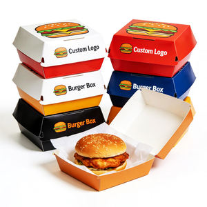 Cajas de Cartón Desechables Personalizadas para Comida para Llevar, Comidas Rápidas, Pollo, <span class=keywords><strong>Hamburguesas</strong></span> - Product Image 1