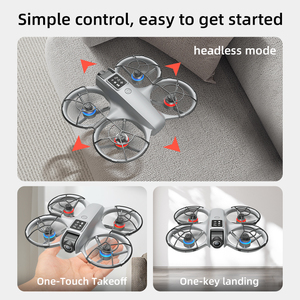 T3 Mini Brushless RC Whoop <strong>Drone</strong> <strong>with</strong> 4K HD Aerial Photography Beginner-Level Remote Control Plastic Material - Product Image 5