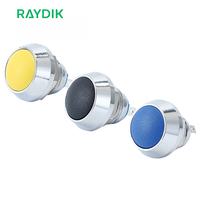 Mini interrupteur avec auto-réinitialisation, électrique, 12mm, 2 broches, étanche, pour hôtel